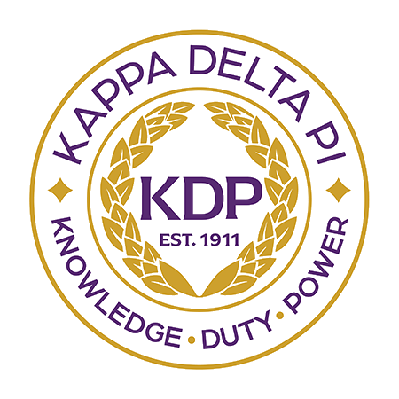 Kappa Delta Pi honor society logo