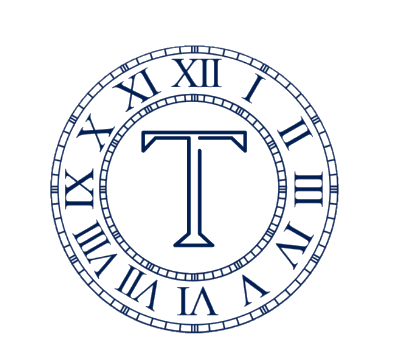Turner clock monogram logo
